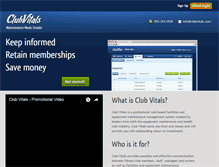 Tablet Screenshot of clubvitals.com